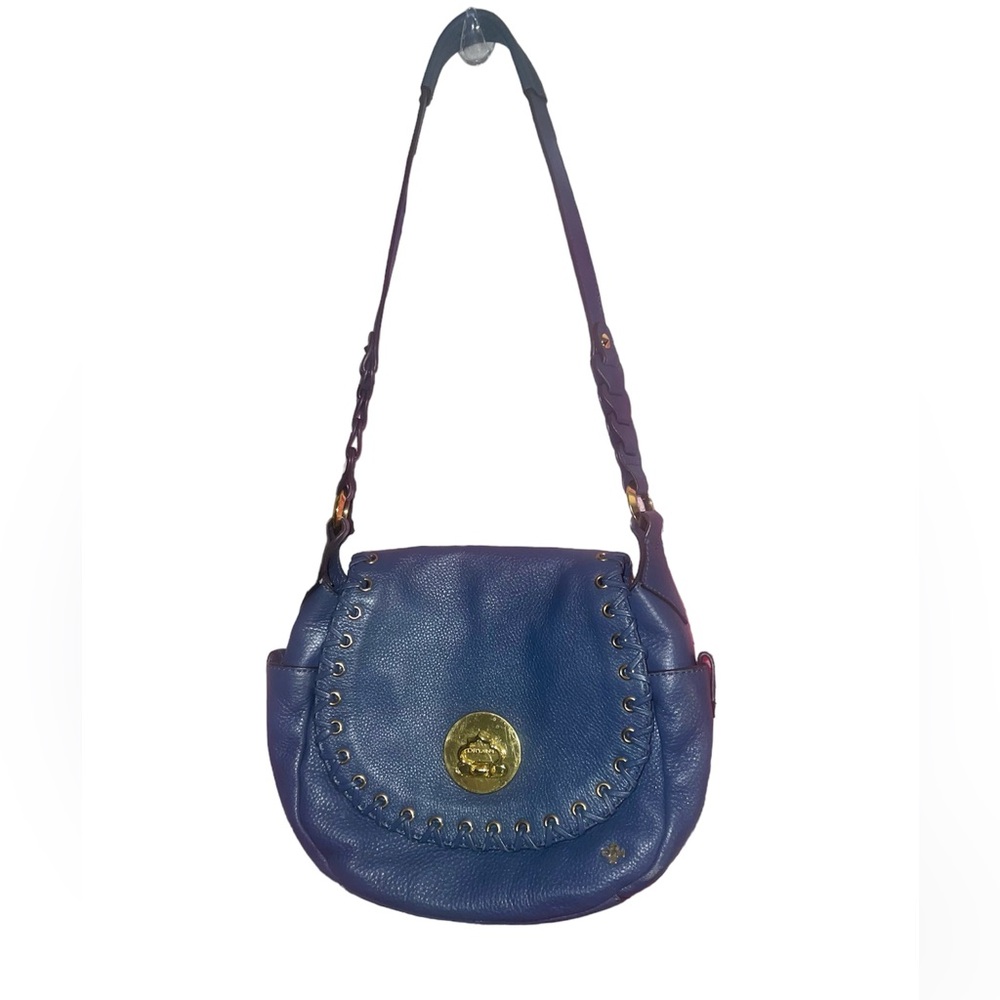 OrYANY Leather Crossbody Blue